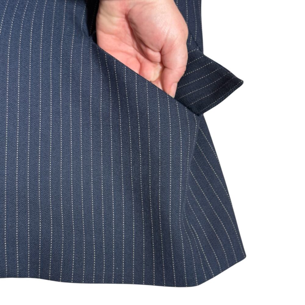 L'Agence Chamberlain Blue Pinstripe Blazer Single Button Tailored Fit Size‎ 12 - Picture 10 of 10